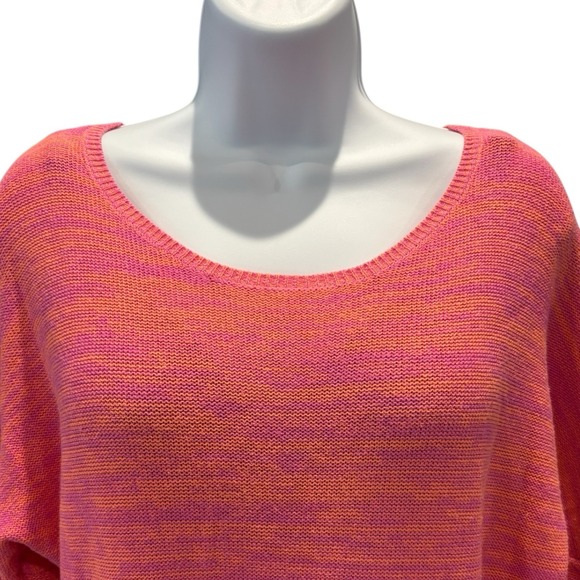 American Eagle Pink Orange Marled Knit‎ Sweater Women's S - Picture 2 of 5
